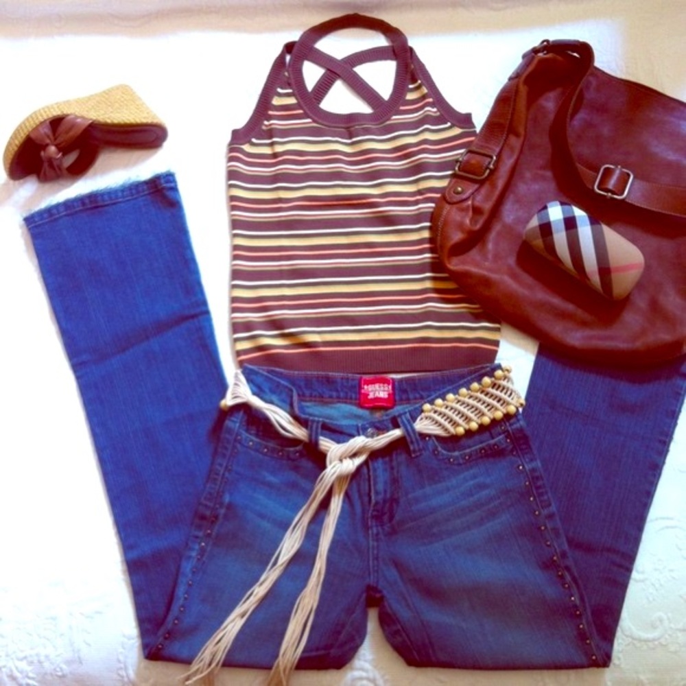 Colorful striped top
